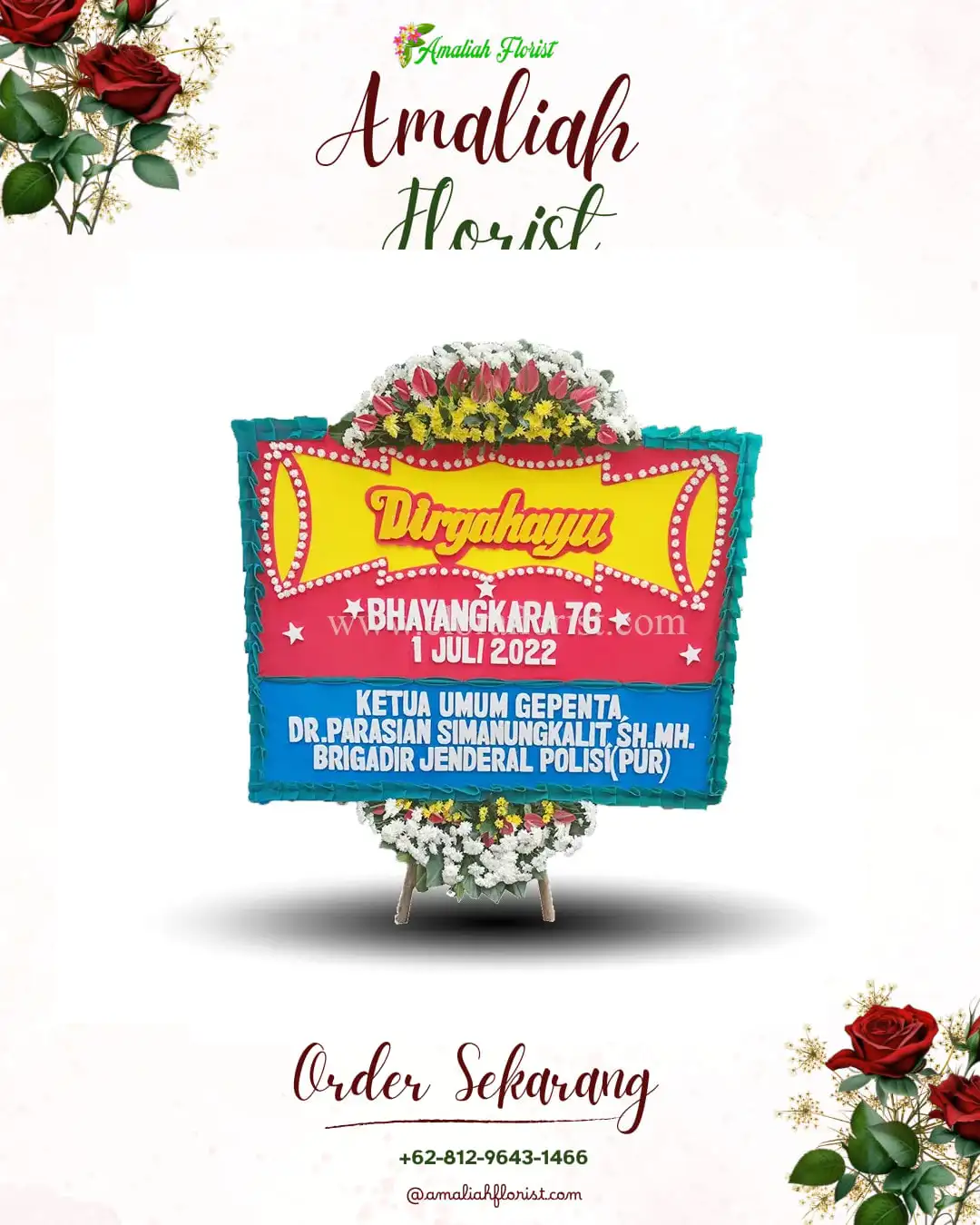 Papan Bunga HUT Ulang Tahun Jaka Setia
